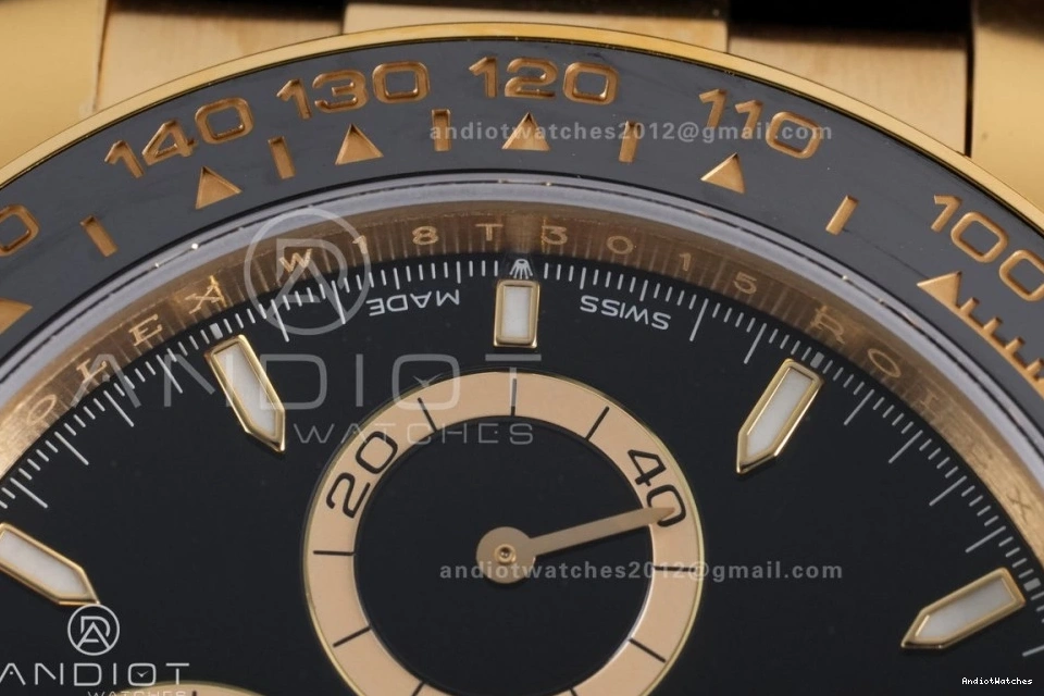 Snug Edition Weight on VSF Black 804 Daytona 126518 Stick Rim Gain Black Strap Dial Oyster-flex 1:1 Sub-dial Marker Gold DD Best 0203